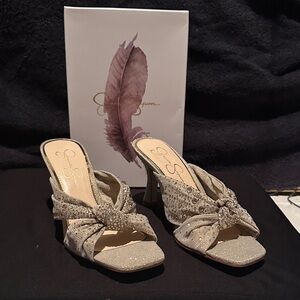 Jessica Simpson Glittering Champagne Heels